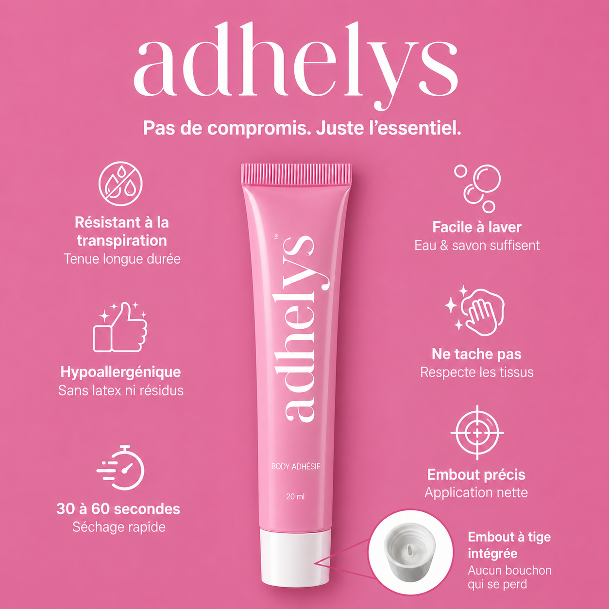 Adhelys · Colle Corporelle Invisible